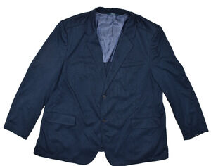Perry Ellis Big & Tall Regular Size 50R Dark Blue Sport Coat Blazer Jacket